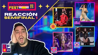 Benidorm Fest 2023 Semifinal 1 - REACCION a las ACTUACIONES y FINALISTAS / EUROVISION SPAIN REACTION