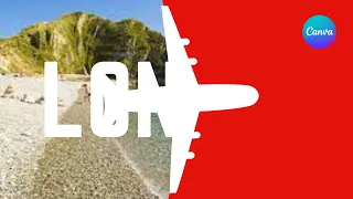 Travel Intro Animation Video in canva Using Text reveal Effect