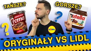 WIELKI TEST LIDL VS ORYGINAŁY! CZY PODRÓBKI SĄ LEPSZE? BLIND TEST!