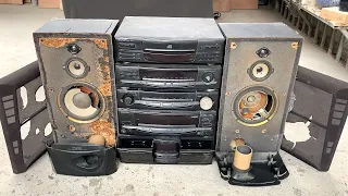 Restoration multi-function sound system KENWOOD // I rescued it from the rubble