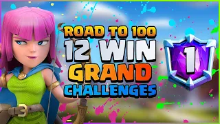 Road to 100 12 Win Grand Challenges With 3.0 Xbow: #1 — Clash Royale