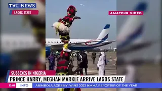 Prince Harry, Meghan Markle Arrive Lagos State For Visit