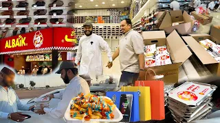 Distributing Albaik Iftar Boxes😋in Madina aur EID ki Shopping 🛍️