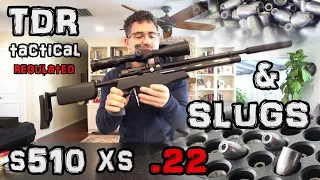 Air Arms s510 XS .22 (Review) + Accuracy Test !! + SETUP Guide - TDR Regulated PCP Air Rifle + Slugs