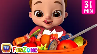 Johny Johny Yes Papa Healthy Food plus More Nursery Rhymes & Kids Songs - ChuChuTV Funzone
