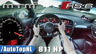 811HP Audi RS6 V10 C6 MTM | 294 km/h | AUTOBAHN POV by AutoTopNL