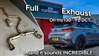 My New Full Exhaust sounds INCREDIBLE! on my I30N FL DCT by RPM Performance.Turbo back full sound