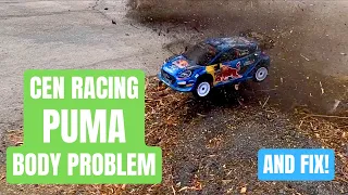 Cen Racing Puma test run and body problem - and fix