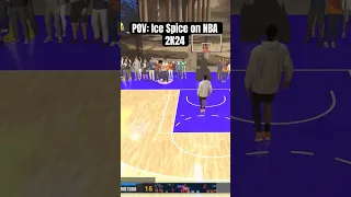 IF ICE SPICE WAS IN NBA 2K24 🍑🏀 #shorts #viral #2k24