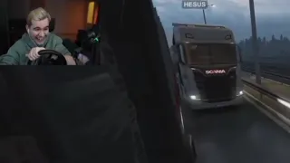 БРАТИШКИН ПОДРЕЗАЛ ХЕСУСА НА ФУРЕ | УГАР В Euro Truck Simulator 2