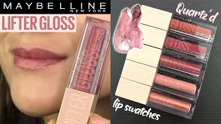 Maybelline QUARTZ'D Lifter Gloss Collection 💎 // Lip Swatches & Review