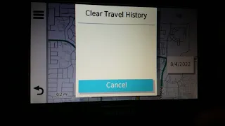 Garmin Drive 52 Travel History settings