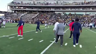 Jackson State Entrance & Exit vs Alabama State is HARD! THE MOST LIT COLLEGE FOOTBALL TEAM