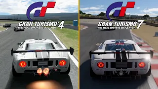 Gran Turismo 4 [4K60] vs. Gran Turismo 7 [4K60] | Ford GT LM Spec II | PCSX2 & PS5 Comparison