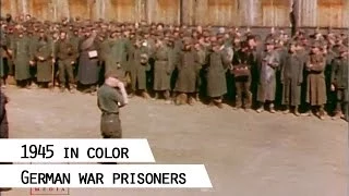 German war prisoners, 1945 (in color)