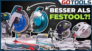 The big cross-cut saw comparison | Metabo - Makita - Bosch - Festool | incl. raffle