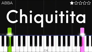 ABBA - Chiquitita | EASY Piano Tutorial