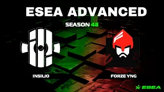 🟢 Insilio vs. Forze YNG | ESEA Advanced S48 | BO1 | ANCIENT | community cast w/ @Juntella