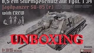 MiniArt #35229 Su-85r Beutepanzer Unboxing & Review