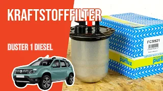 Wie Duster 1 1.5 dCi Kraftstofffilter EINFACH wechseln ⛽