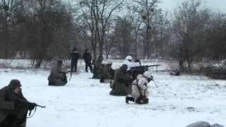 Реконструкция военных действий в Соколово 9 марта 2013