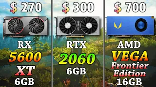 RX 5600 XT vs RTX 2060 vs AMD Vega  Frontier Edition | PC Gameplay Benchmark Test