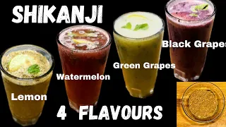 Shikanji - 4 Flavours with Homemade Shikanji Masala Recipe|Refreshing Summer Cooler|Cook N Capture