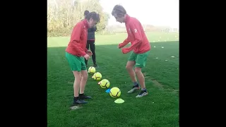 Soccer drills | Reaction & Speed | Cognitive training | Fun game