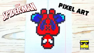 SPIDER-MAN PIXEL ART - 🛑- ЧЕЛОВЕК ПАУК - РИСУНКИ ПО КЛЕТОЧКАМ