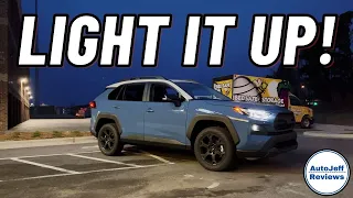 2022 RAV4 TRD Off-Road at Night - Buttons, Controls, Lights, More!