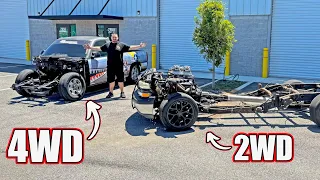 Building A Nitrous 4x4 Drag Truck, Mississippi Queen Goes AWD....... Episode 2