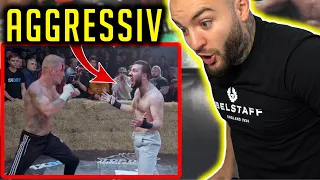 UKRAINISCHER GLADIATOR gegen AGGRESSIVEN FIGHTER! 2 WILDE Kämpfe bei TOP DOG FC 5! RINGLIFE reaction