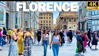 🇮🇹Florence Walking Tour 4k - 2024 Travel Vlog #2 || Most visit city in Europe 🫶