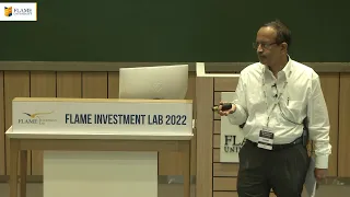 FLAME Investment Lab With The Masters | Mr. E A Sundaram, Director - o3 Capital