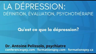 Qu'est ce que la dépression? (FormationsPsy)