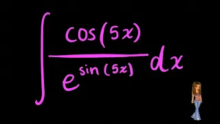 the integral of cos(5x)/e^sin(5x) - math is hot!