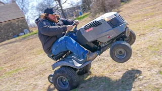 I Put a 1000HP In My Lawn Mower.......Not really but Its Fast