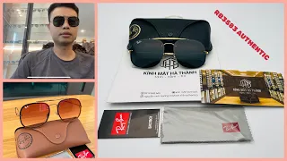 #rb3583 blaze mắt phẳng bản càng to authentic săn sale  #authentic #chínhhãng #rayban