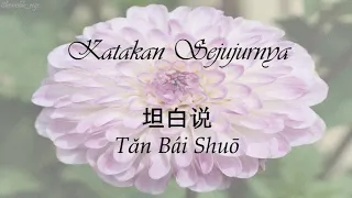 Katakan Sejujurnya (坦白说 / Tǎn Bái Shuō ) - Lyrics Indo/Mandarin/Pinyin [Christine Panjaitan]