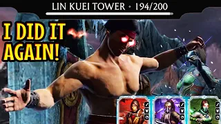MK Mobile. I Beat Battle 194 in Lin Kuei Tower AGAIN to Prove It's Not Luck!