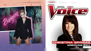 Christina Grimmie & Miley Cyrus - Wrecking Ball (Mashup)
