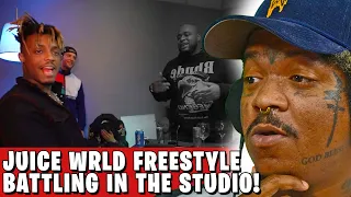 This video of Juice WRLD battling in the studio is UNREAL!