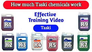 Taski | taski chemicals (R1to R9) uses | Housekeeping-Cleaning Agent & Training Videos #taski