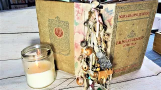 How To Make a PACKRAT SPINE DANGLE for a Junk Journal! Journal Jewelry Ideas! The Paper Outpost! :)