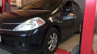 Как поменять масло Nissan Tiida