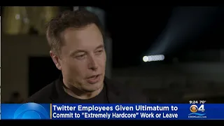 Elon Musk Gives Twitter Employees Until 5PM Thursday To Respond To "Extremely Hardcore" Ultimatum