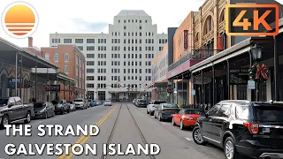 The Strand Galveston Island, Texas. Drive with me!