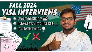 VISA INTERVIEWS 🗓️ for Fall 2024 🎓| F1 VISA #telugu #usa