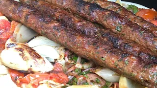 كباب حلبي, Kabab recipe, Syrian, Aleppo kabab recipe, moist and flavorful, with garlic sauce recipe.