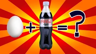 Что будет, если яйцо поместить в Coca-Cola Light